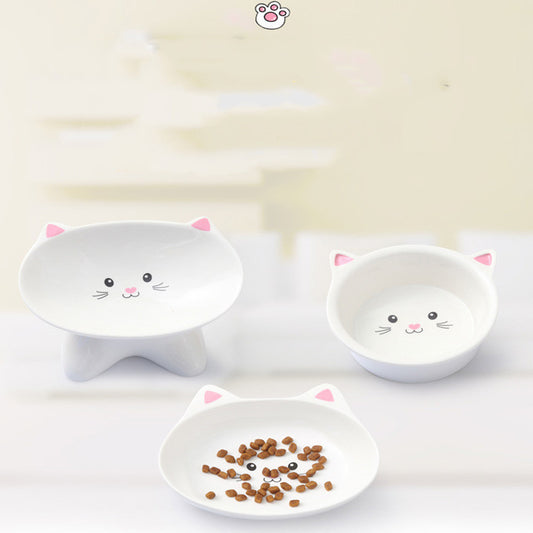 A Whiskers-Worthy Treat: Stylish Ceramic Cat Bowl